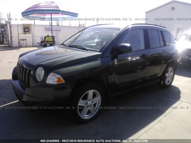 1J8FF47W57D584028 - 2007 JEEP COMPASS GREEN photo 2