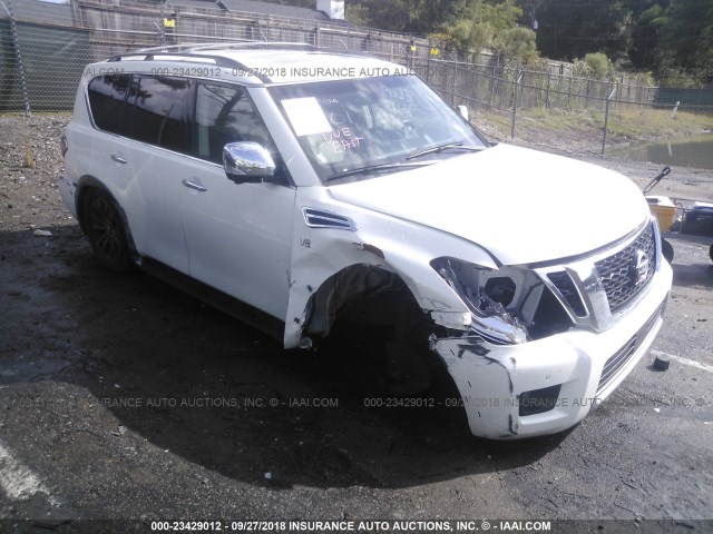 JN8AY2NC3H9511001 - 2017 NISSAN ARMADA SV/SL/PLATINUM WHITE photo 1