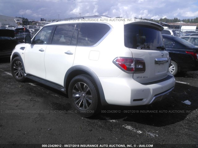 JN8AY2NC3H9511001 - 2017 NISSAN ARMADA SV/SL/PLATINUM WHITE photo 3