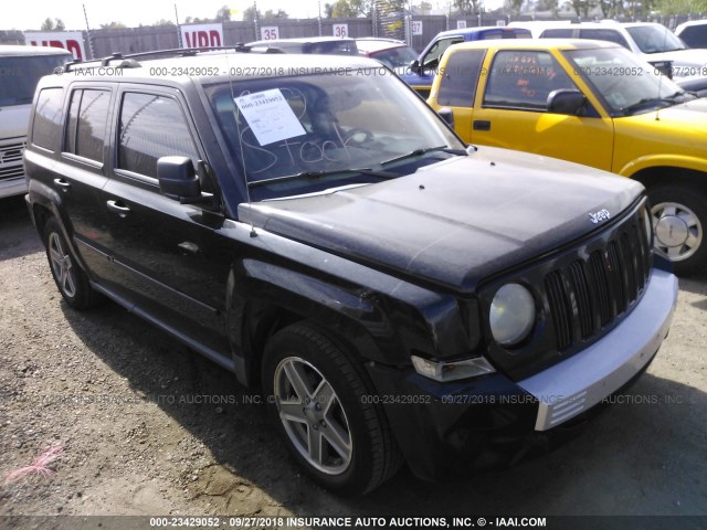 1J8FF48W47D286102 - 2007 JEEP PATRIOT LIMITED BLACK photo 1