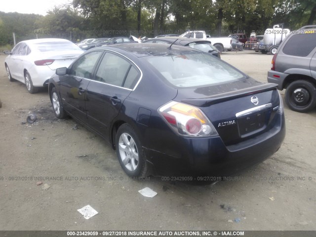 1N4CL21E38C229962 - 2008 NISSAN ALTIMA HYBRID BLUE photo 3