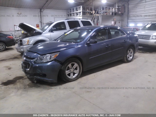 1G11B5SL0EF247843 - 2014 CHEVROLET MALIBU LS 蓝色 照片 2