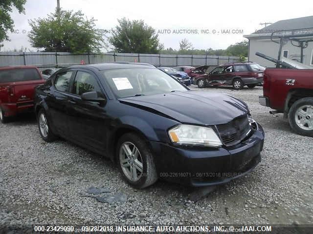 1B3LC56K48N599737 - 2008 DODGE AVENGER SXT BLUE photo 1