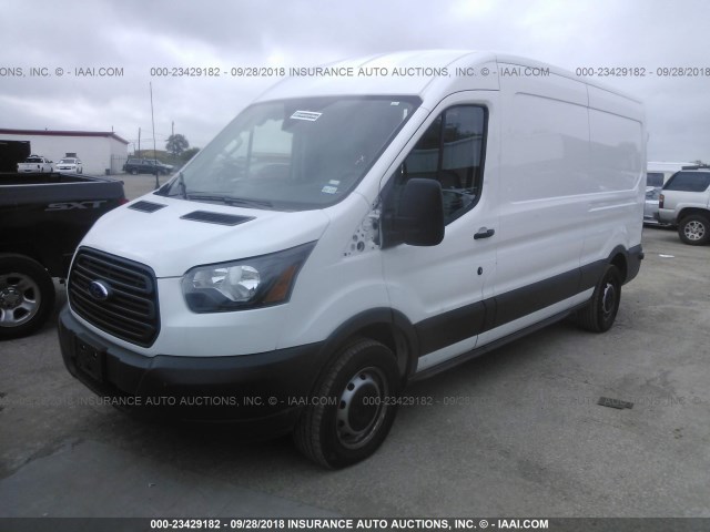 1FTYE2CM1JKB02959 - 2018 FORD TRANSIT T-150 WHITE photo 2