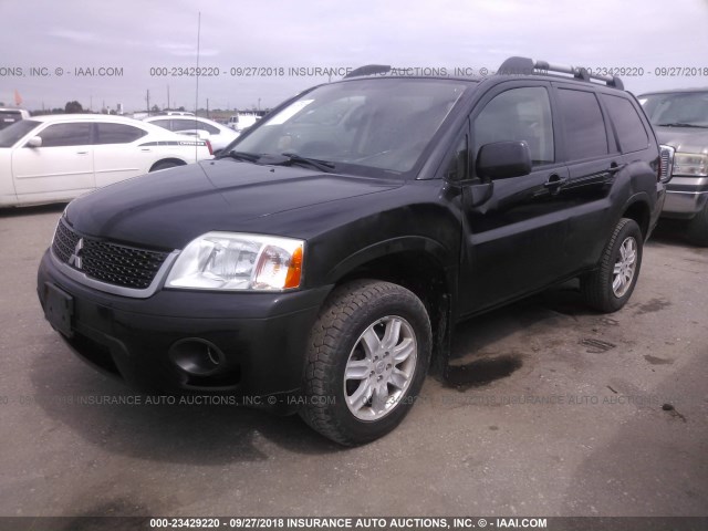 4A4JM2AS8AE008168 - 2010 MITSUBISHI ENDEAVOR LS შავი ფოტო 2