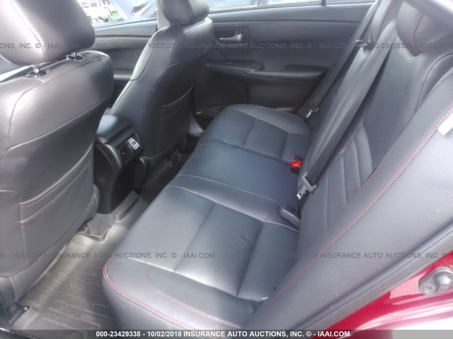 4T1BK1FK6GU569211 - 2016 TOYOTA CAMRY XSE/XLE Qırmızı foto 8