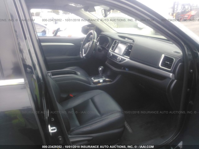 5TDJKRFH1FS170678 - 2015 TOYOTA HIGHLANDER XLE შავი ფოტო 5