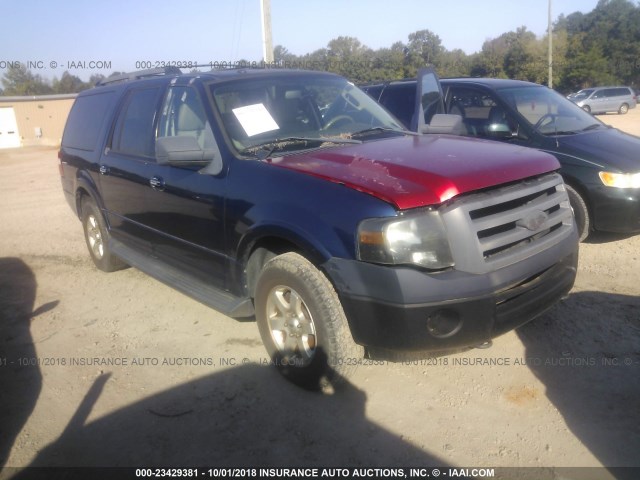 1FMFK16569LA12576 - 2009 FORD EXPEDITION EL XLT BLUE photo 1