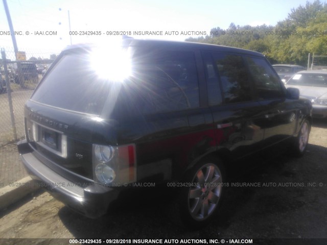 SALME11415A184949 - 2005 LAND ROVER RANGE ROVER HSE BLACK photo 4