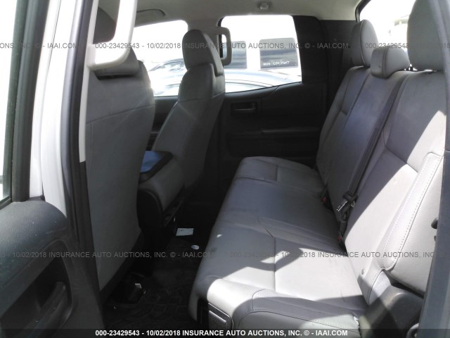 5TFRM5F19FX083582 - 2015 TOYOTA TUNDRA DOUBLE CAB SR/SR5 WHITE photo 8