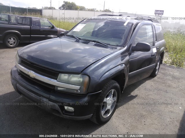 1GNET16S556155408 - 2005 CHEVROLET TRAILBLAZER EXT LS/EXT LT BLACK photo 2