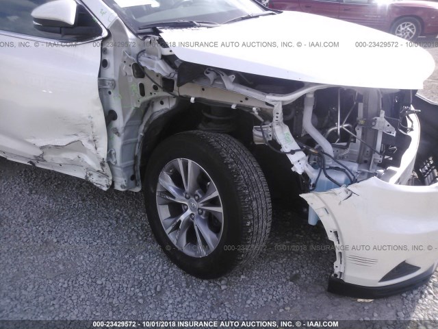 5TDJKRFH2FS212601 - 2015 TOYOTA HIGHLANDER XLE თეთრი ფოტო 6