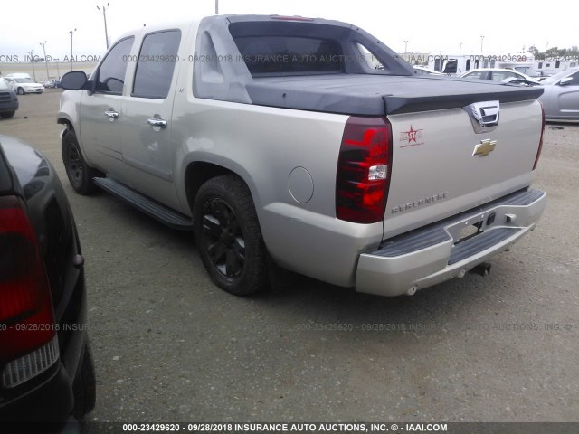 3GNEC12007G216590 - 2007 CHEVROLET AVALANCHE C1500 GOLD photo 3