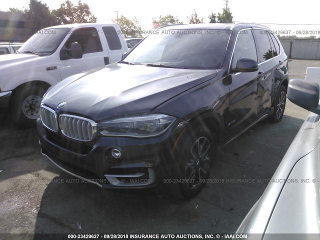 5UXKR2C52H0U21598 - 2017 BMW X5 SDRIVE35I BLACK photo 2