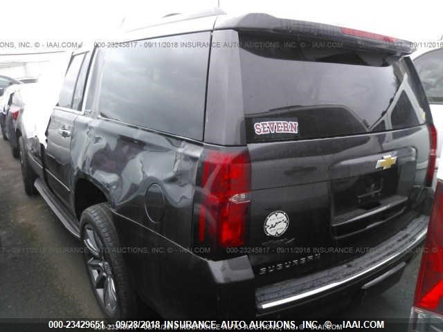 1GNSKJKC6GR186401 - 2016 CHEVROLET SUBURBAN K1500 LTZ BLACK photo 3