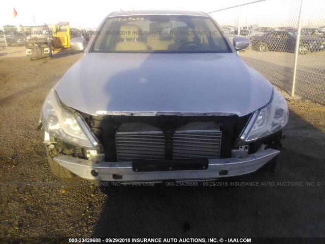 KMHGC4DD8DU237422 - 2013 HYUNDAI GENESIS 3.8L SILVER photo 6