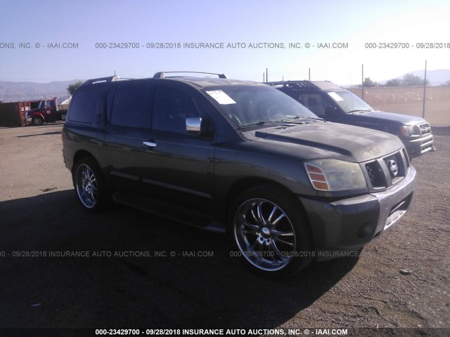 5N1AA08AX4N731652 - 2004 NISSAN ARMADA SE/LE GRAY photo 1