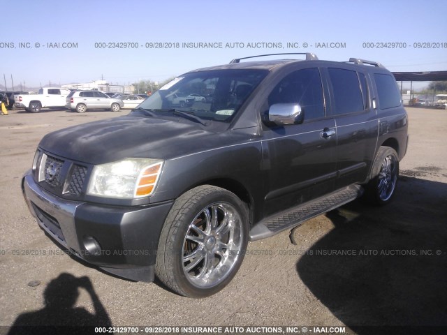 5N1AA08AX4N731652 - 2004 NISSAN ARMADA SE/LE GRAY photo 2