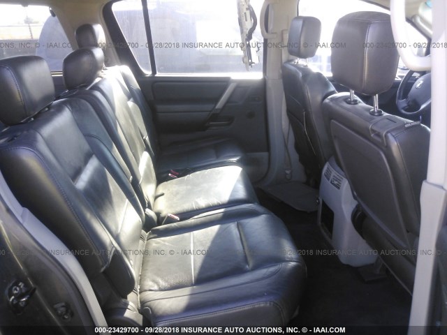 5N1AA08AX4N731652 - 2004 NISSAN ARMADA SE/LE GRAY photo 8