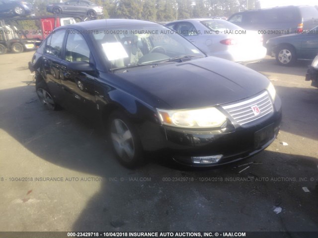 1G8AL58F57Z104128 - 2007 SATURN ION LEVEL 3 BLACK photo 1