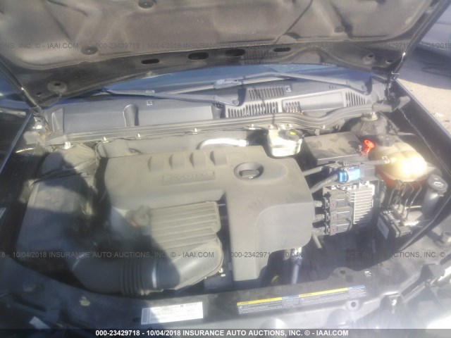 1G8AL58F57Z104128 - 2007 SATURN ION LEVEL 3 BLACK photo 10