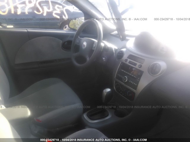 1G8AL58F57Z104128 - 2007 SATURN ION LEVEL 3 BLACK photo 5