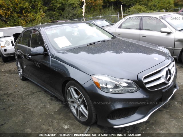 WDDHF8JB0EA911095 - 2014 MERCEDES-BENZ E 350 4MATIC GRAY photo 1