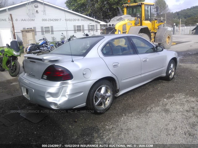 1G2NF52E74M507264 - 2004 PONTIAC GRAND AM SE1 SILVER photo 4