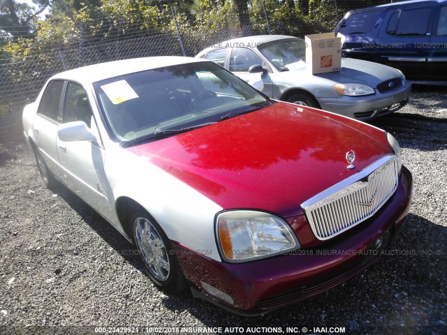 1G6KF579X2U240230 - 2002 CADILLAC DEVILLE DTS WHITE photo 1