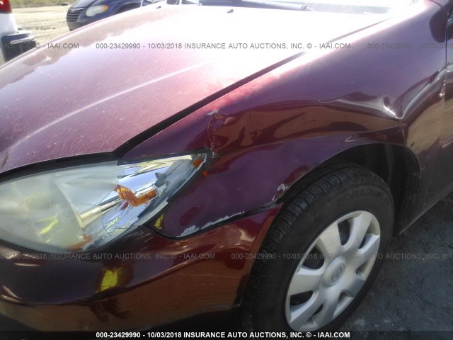 4T1BE32K24U314642 - 2004 TOYOTA CAMRY LE/XLE/SE BURGUNDY photo 6