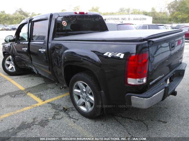 3GTP2VE76DG200846 - 2013 GMC SIERRA K1500 SLE BLACK photo 3