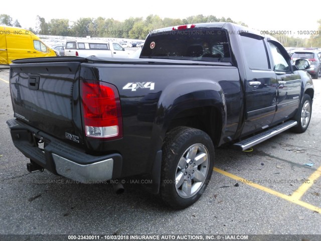 3GTP2VE76DG200846 - 2013 GMC SIERRA K1500 SLE BLACK photo 4