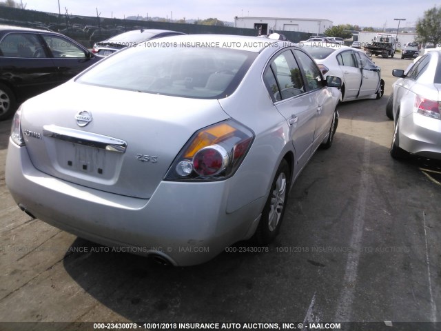 1N4AL2AP6CN467357 - 2012 NISSAN ALTIMA S SILVER photo 4