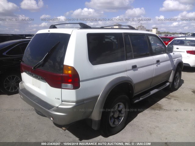 JA4LS31P6WP046303 - 1998 MITSUBISHI MONTERO SPORT LS WHITE photo 4