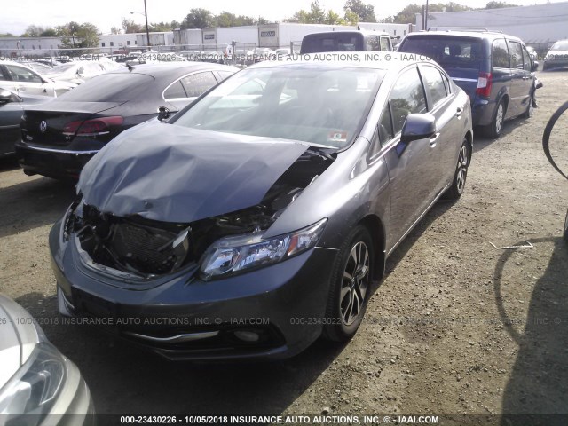 19XFB2F98DE252405 - 2013 HONDA CIVIC EXL 银色 照片 2