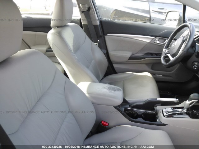 19XFB2F98DE252405 - 2013 HONDA CIVIC EXL 银色 照片 5