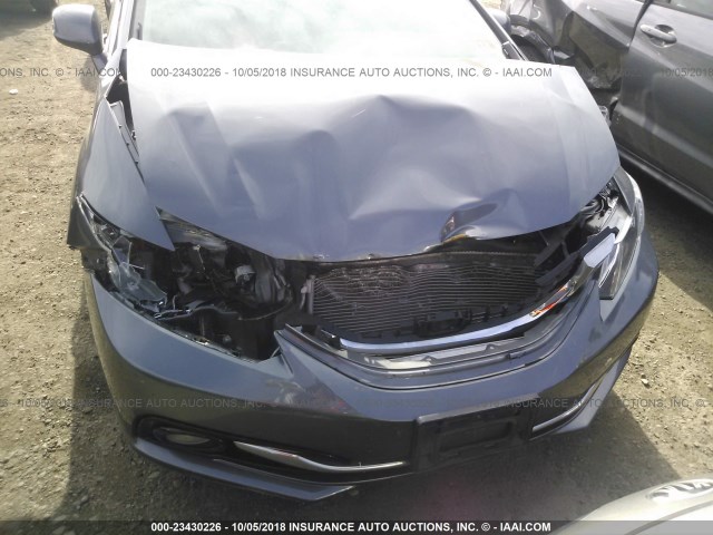 19XFB2F98DE252405 - 2013 HONDA CIVIC EXL 银色 照片 6