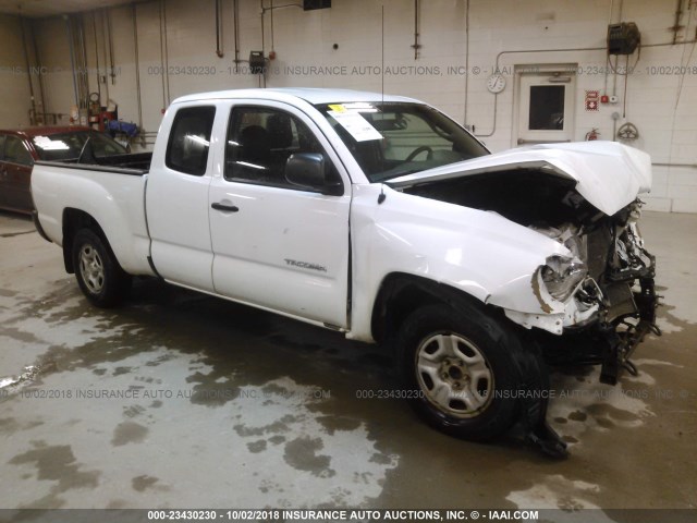 5TETX22N19Z612606 - 2009 TOYOTA TACOMA ACCESS CAB თეთრი ფოტო 1