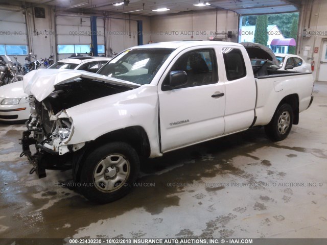 5TETX22N19Z612606 - 2009 TOYOTA TACOMA ACCESS CAB თეთრი ფოტო 2