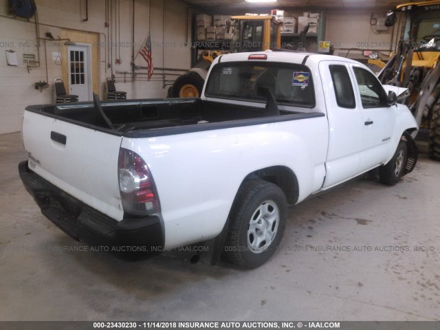 5TETX22N19Z612606 - 2009 TOYOTA TACOMA ACCESS CAB თეთრი ფოტო 4