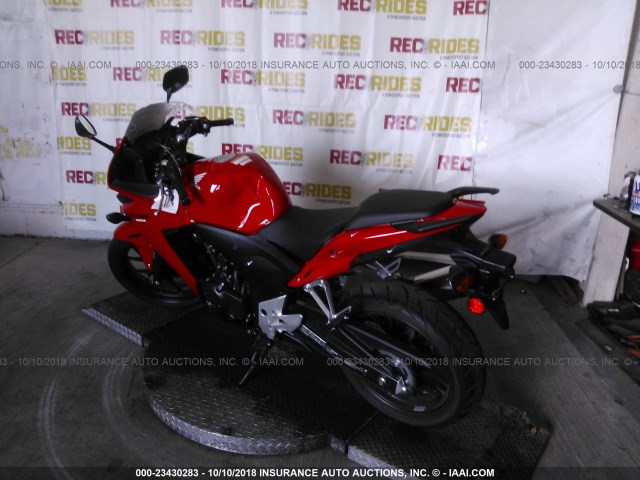 MLHPC4469E5102318 - 2014 HONDA CBR500 R RED photo 3