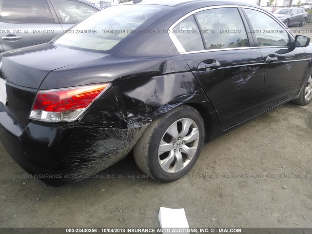 1HGCP26889A094400 - 2009 HONDA ACCORD EXL BLACK photo 6