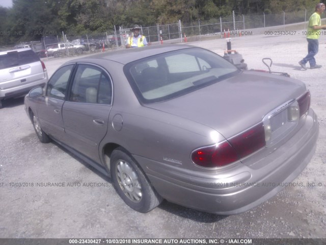 1G4HR54K2YU155005 - 2000 BUICK LESABRE LIMITED Champagne photo 3