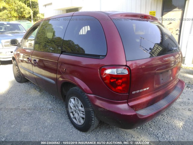 1D4GP453X3B175243 - 2003 DODGE CARAVAN SPORT RED photo 3