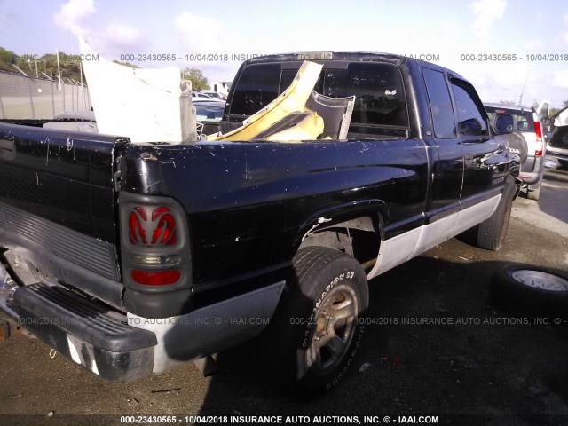 3B7HC13Z91G160143 - 2001 DODGE RAM 1500 BLACK photo 4