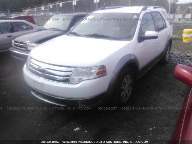 1FMDK02WX8GA38640 - 2008 FORD TAURUS X SEL WHITE photo 2