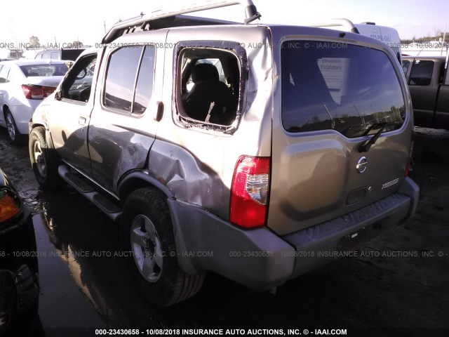 5N1ED28Y04C628446 - 2004 NISSAN XTERRA XE/SE TAN photo 3