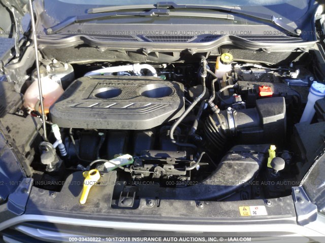 MAJ6P1UL3JC179415 - 2018 FORD ECOSPORT SE GRAY photo 10