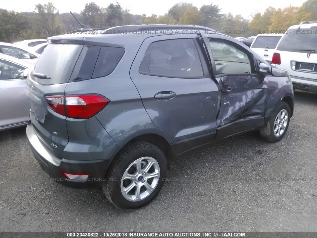 MAJ6P1UL3JC179415 - 2018 FORD ECOSPORT SE GRAY photo 4