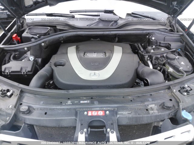 4JGBB8GB5BA744422 - 2011 MERCEDES-BENZ ML 350 4MATIC BLACK photo 10